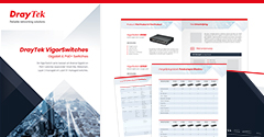 Grafische vormgeving folder DrayTek iov Nederlandse importeur uit Hengelo / Oldenzaal